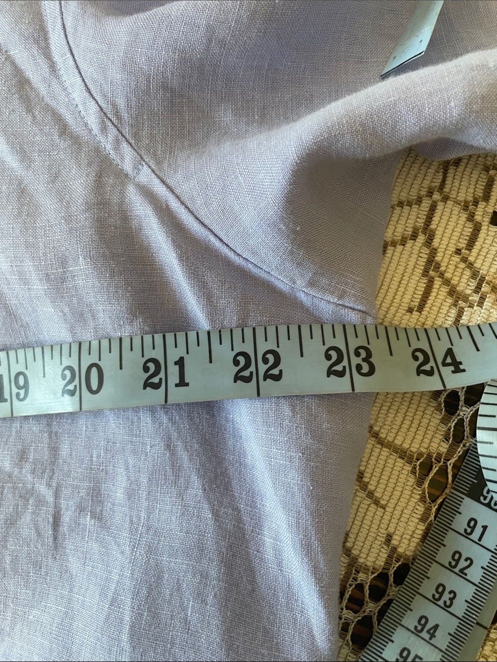 Kleen Light Blue Embroidered Hooded Linen Trench Coat Shell Button Down - Picture 10 of 11